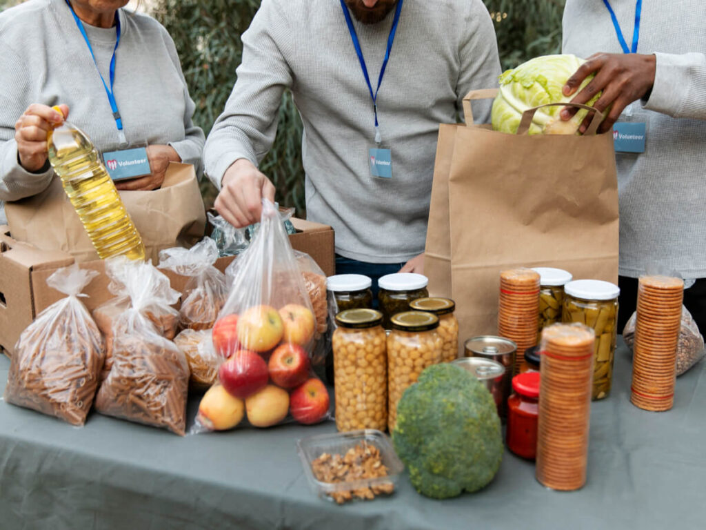 food donation camp